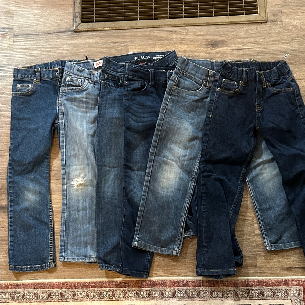 Levi's Boys Slim Straight Jeans - Assorted Blue Denim Washes